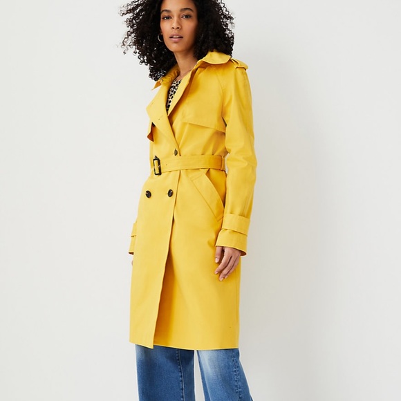 Ann Taylor Petite Twill Trench Coat 